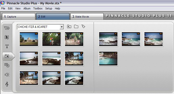 Import and place the photos